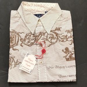 Men English Laundry bottom down Long Sleeve Shirt